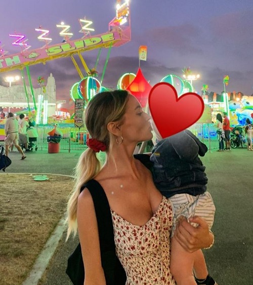 Bryana Holly gave birth to her son Joaquin Hoult in early April 2018