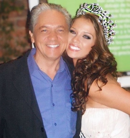Carolina Miranda with her father