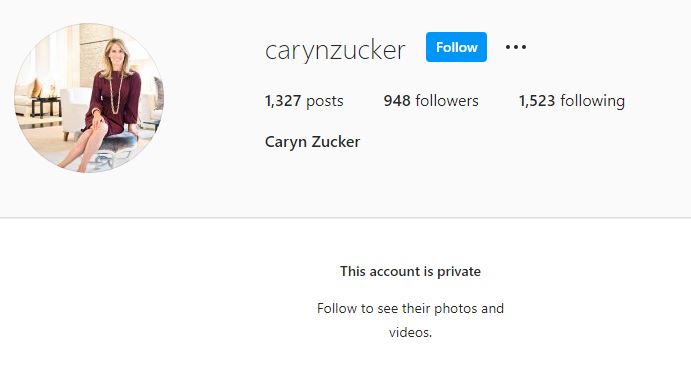 Caryn Zucker Instagram account