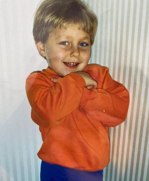 Childhood photo of Jared