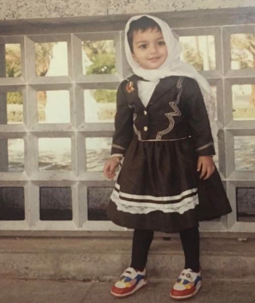 Childhood photo of Syeda Tuba Anwar