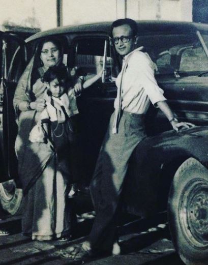 Chitrani Lahiri fatherinlaw and motherinlaw