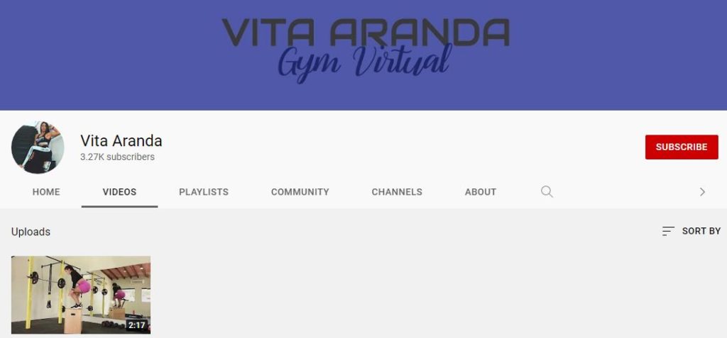 Christina Aranda's Youtube channel