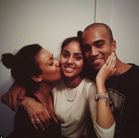 Clarck Backo with her brother and sister
