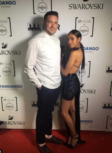 Clark Backo with her mystery man