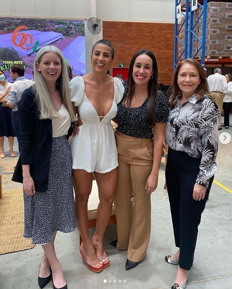 Cristina Vita Aranda with her friends