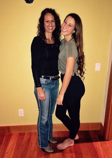 Dani Johnson with her mother