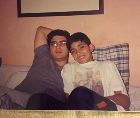 Fahmaan Khan with his brother