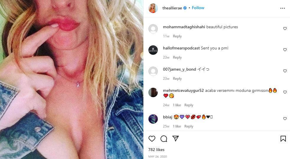 First IG post of Allie Rae