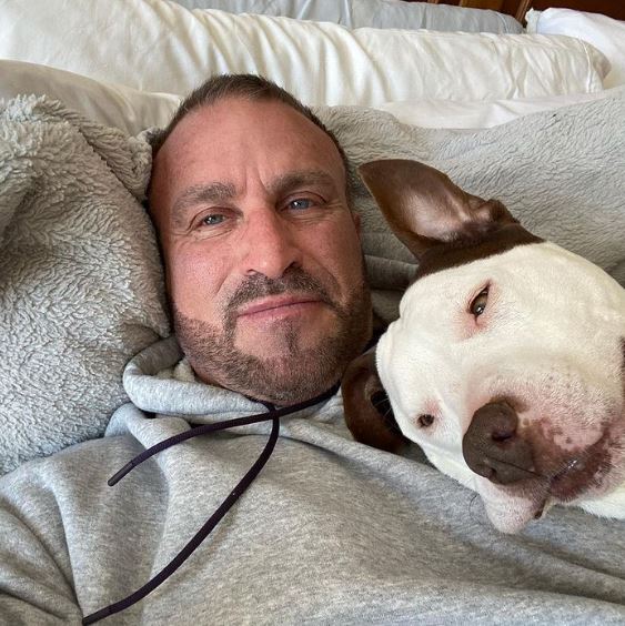 Frank Catania and his pet dog Lolli