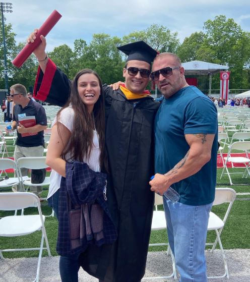 Frank Catania with his son and daughter