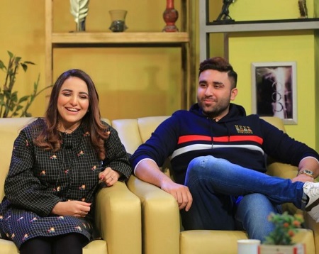 Hareem Shah with her husband