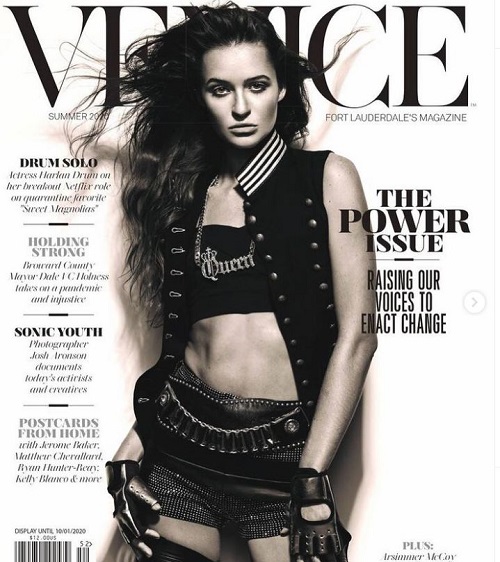 Harlan Drum was featured on the cover of Venice magazine