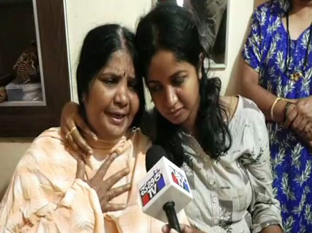 Harsha Bajrang Dal mother and sister