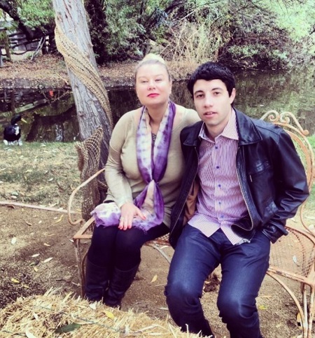 Ira Kunyansky with his mother