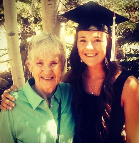 Jaelin Kauf with her grand mother