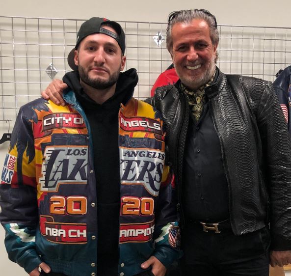 Jeff Hamilton with his friend