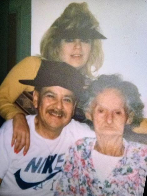 Joe with his wife Judy Bravo and mother