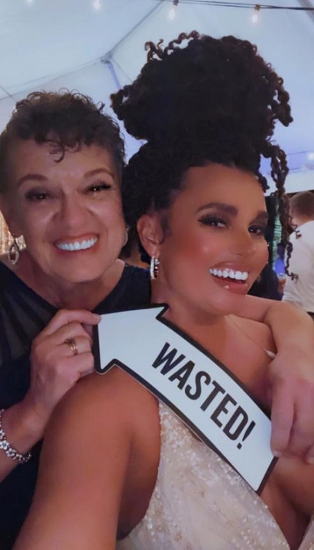 Joy Taylor with her mother