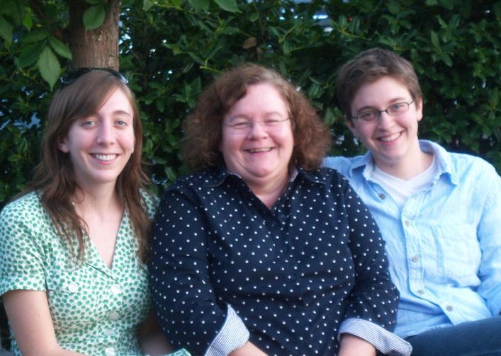 Katherine Mangu-Ward with her mom and sister