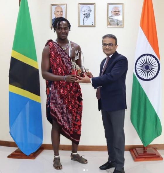 Kili Paul Honoured By Indian Diplomat For Videos On Hindi Songs