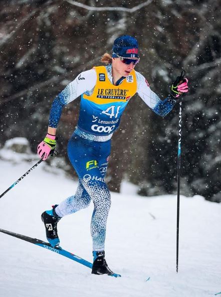 Lindholm is a professional Skier