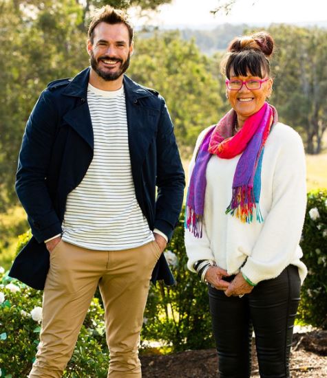 Locky Gilbert and his mother