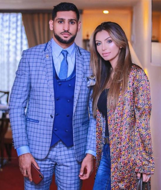 Makhdoom and her husband Amir Khan