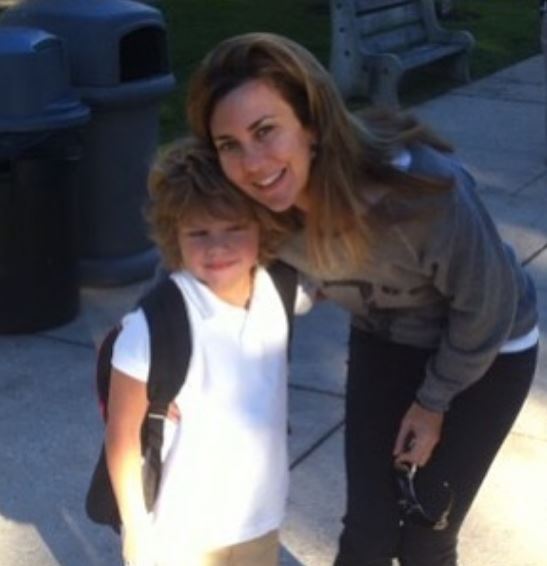 Maxwell Simkins and his mother