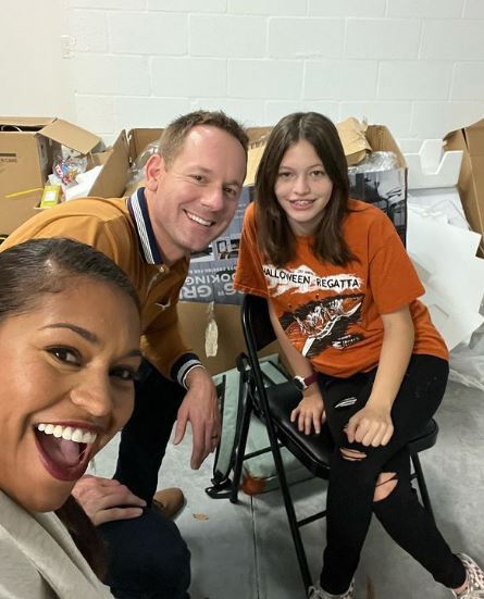 Mika with her husband Brian Kleinschmidt and daughter Jade Kleinschmidt