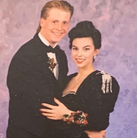 Naia Giambi with her husband