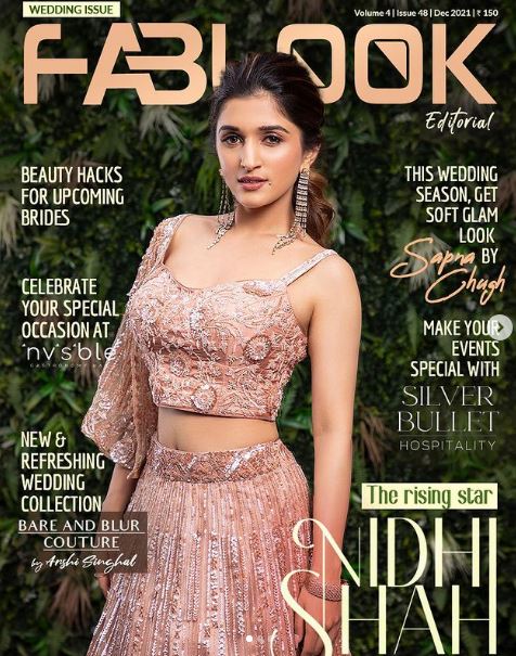Nidhi Shah appeared on the cover page of Fab Look Magazine