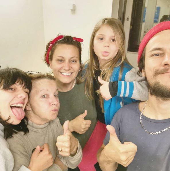 Paolo with his sister Sarah Bernardini and nieces