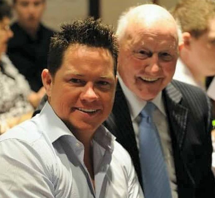 Paul Connell with his dad