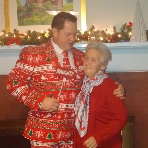 Paul Connell with his mother