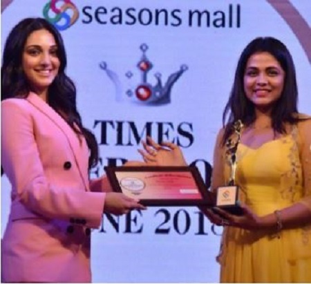 Prarthana Behere with her Times Power Women Award