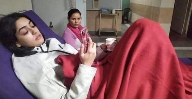 Reena Rai after accident