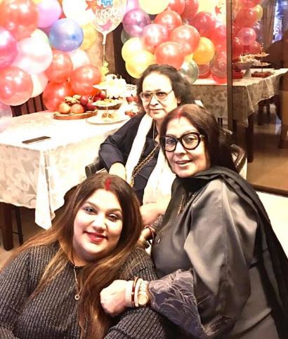 Rema Lahiri with her father and mother