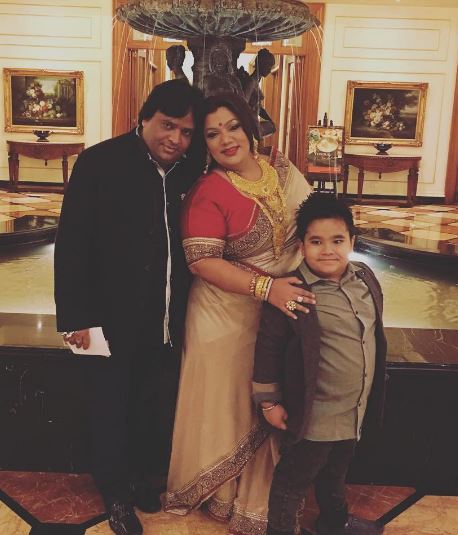Rema Lahiri with her husband and kid