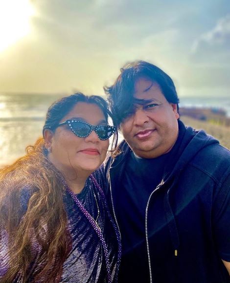 Rema Lahiri with her spouse