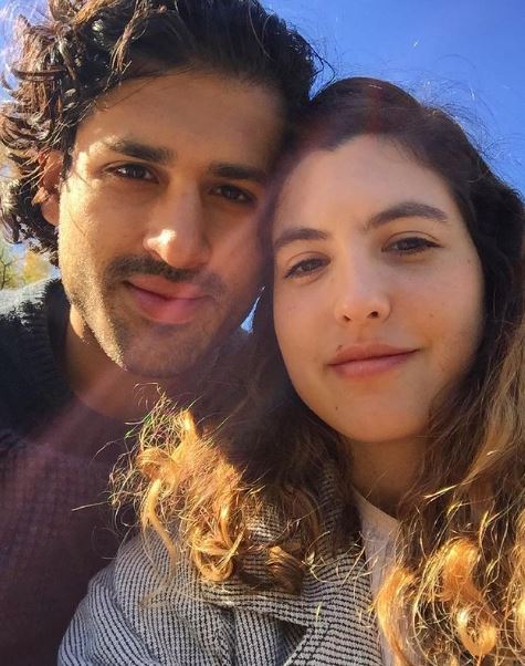 Saamer with his girlfriend Tedra Millan