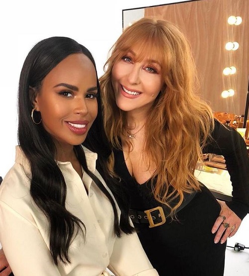 Sabrina Dhowre Elba was photographed with Charlotte Tilbury