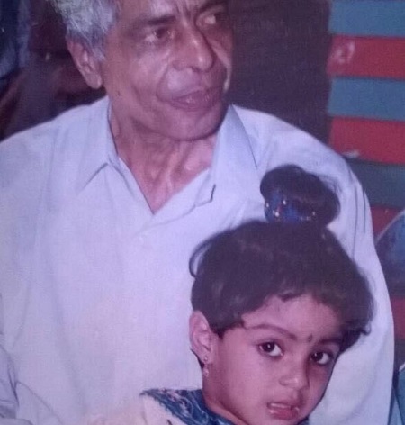 Samyuktha Menon in her childhood