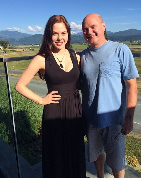 Sarah Dugdale with her father