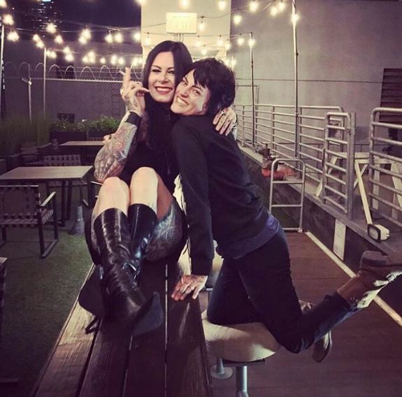Shelley with her bestie