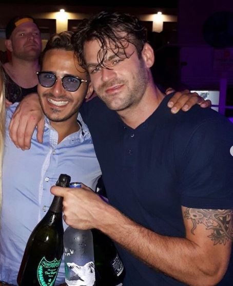 Shimon Hayut with his friends