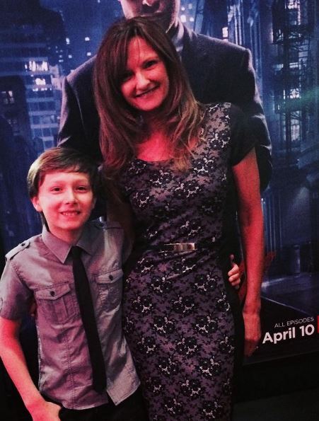 Skylar with his mother Dawn Gaertner