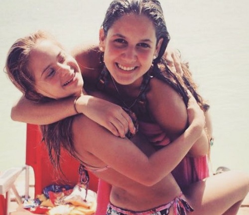 Sofia Jirau with her sister Paola Jirau