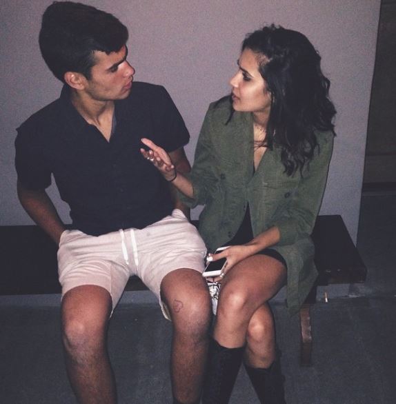 Sophia Taylor Ali with her brother