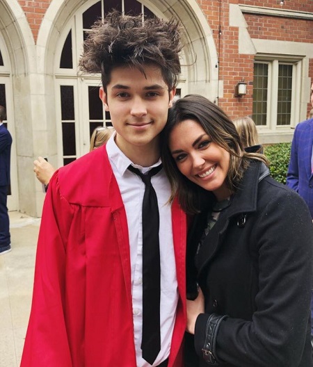 Taylor Cole with her brother